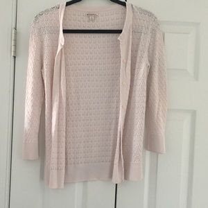 Light pink cardigan